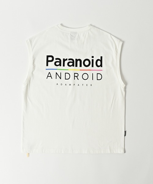 tシャツ ADAMPATEK/paranoid sleeveless/パラノイドプリントノースリーブ(AP2514024) レディース メンズ ADAM PATEK tシャツ ADAMPATEK/paranoid sleeveless/パラノイド