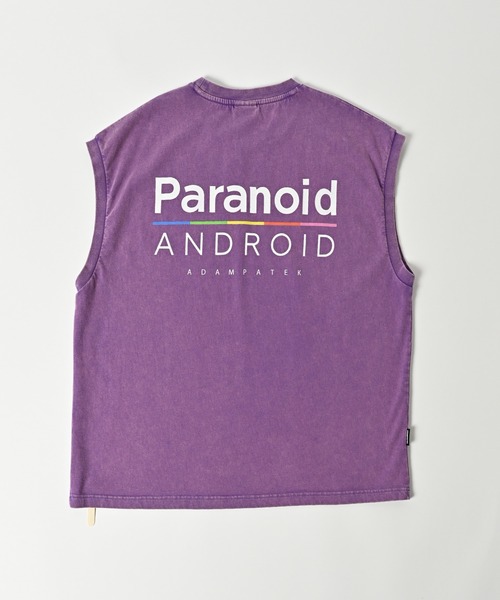 tシャツ ADAMPATEK/paranoid sleeveless/パラノイドプリントノースリーブ(AP2514024) レディース メンズ ADAM PATEK tシャツ 「ADAMPATEK/アダムパテック」pparanoid