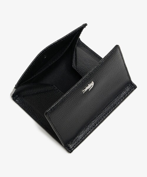 LACOSTE 財布 シュリンクカウレザー ジップコインポケット付き