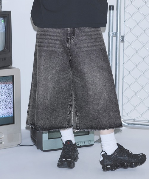 ハーフパンツ デニム ネイビー系 ショートパンツ ジュニア 150