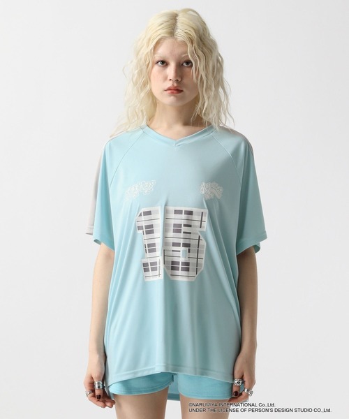 FOREVER21 tシャツ 「ANGEL BLUE」ゲームシャツ レディース