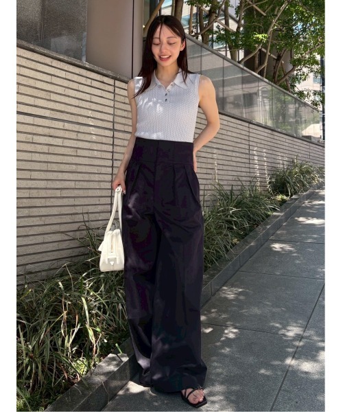 Spick＆Span ケーブルノースリーブニット Spick & Span（スピックアンドスパン）の「CO/LIケーブル