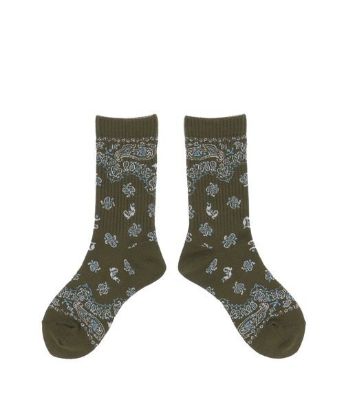 JUN/NAKAYAMA 靴下 PAISLEY SOCKS メンズ : ZOZOTOWN Yahoo!店