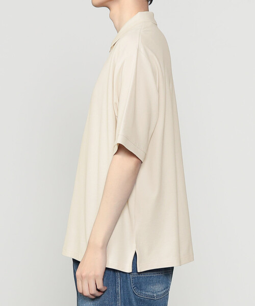 handvaerk ポロシャツ handvaerk | コットンピケ ビッグポロシャツ MEN（ポロシャツ