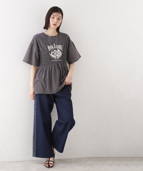 THE SHOP TK tシャツ ロゴシャーリングプルオーバー「親子リンク