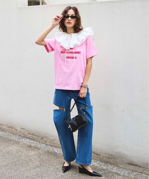 MAISON SPECIAL 長袖 カットソー ピンク レディース F MAISON
