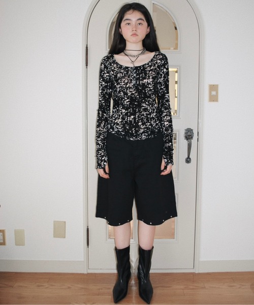 musubore デニムパンツ musubore ジーンズ デニム デニムパンツ 「 select 」studs