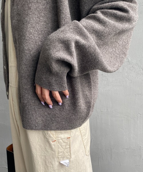 Danton（ダントン） ニットカーディガン 36 ライトグレー レディース