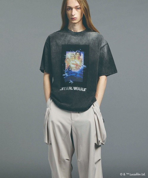 MAISONSPECIAL スターウォーズPrimeOver T-Shirt MOVIE SERIES】「STAR WARS」Prime-Over Crew Neck T-Shirt