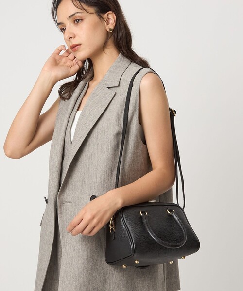 MILOS ミロス　ボストンバッグ　ショルダーバッグ　ブラック MILOS/ミロス SQUARE ボストン（ボストンバッグ）｜LE TALON（ル