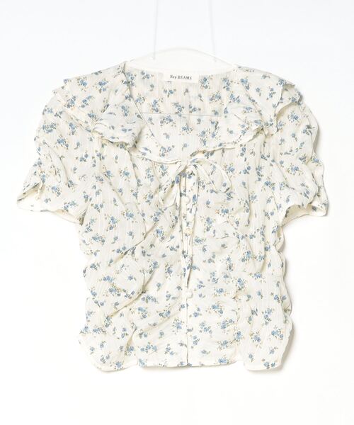 「Ray BEAMS」 半袖ブラウス 1 ブラック レディース Ray BEAMS 「Ray BEAMS」 半袖ブラウス ONE SIZE ブラック