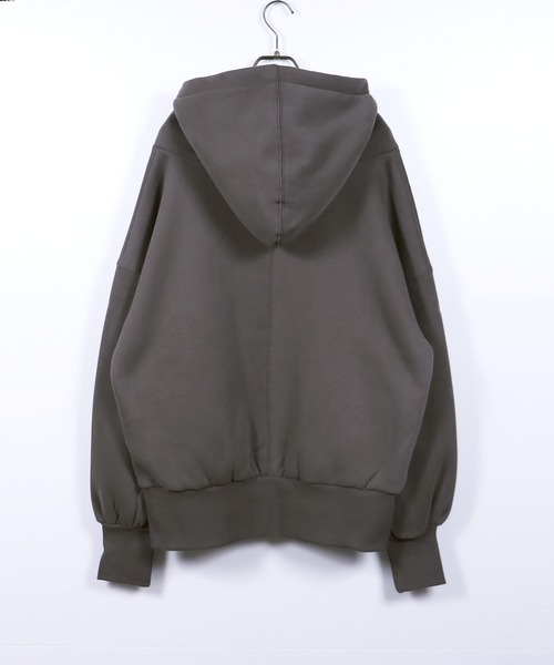 「HER CLOSET」 「SHE MO SHELLY」ジップアップパーカー M 杢グレー レディース