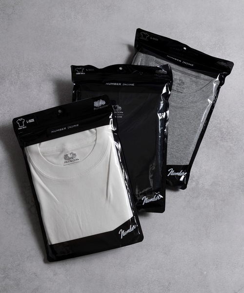 「NUMBER (N)INE」 「FRUIT OF THE LOOM」半袖Tシャツ L ホワイト メンズ