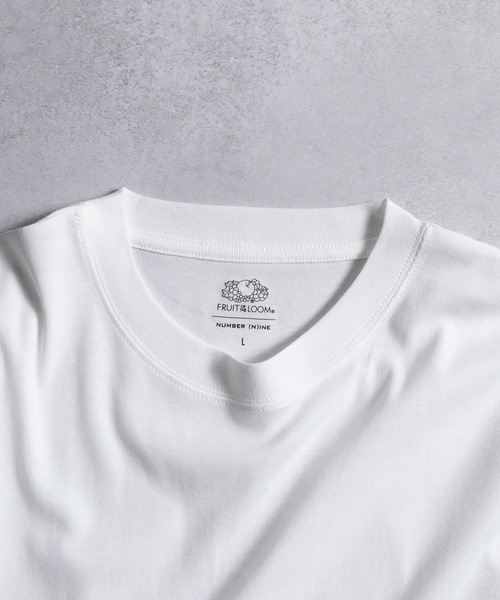 「NUMBER (N)INE」 「FRUIT OF THE LOOM」半袖Tシャツ L ホワイト メンズ