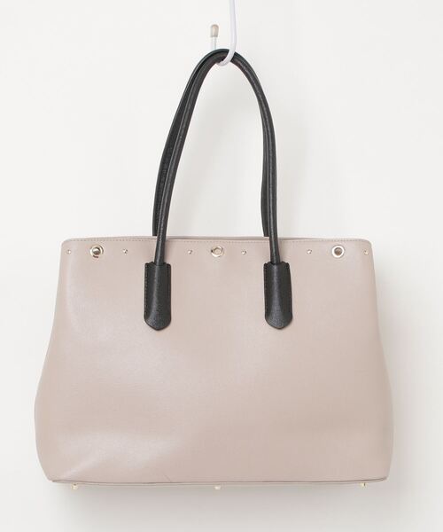 新品未使用　FURLA ベージュ ブラック トートバッグ　ストロー FURLA 「FURLA」 ワンポイントトートバッグ FREE ベージュ