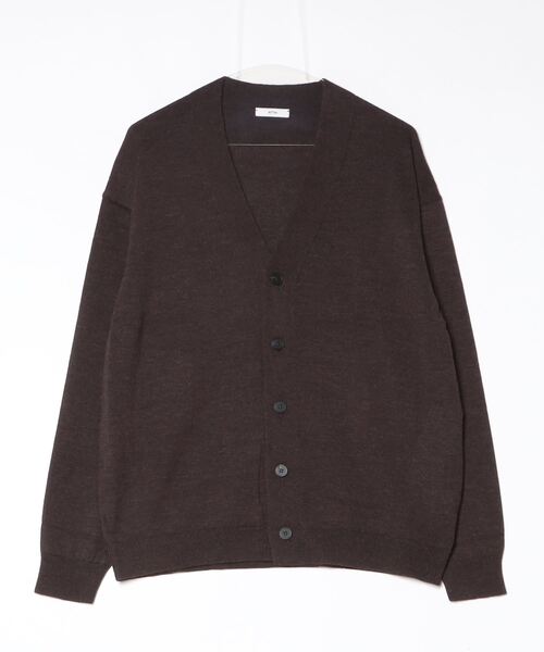 ATON（エイトン） カーディガン 「ATON」WOOL WASHI OVERSIZED