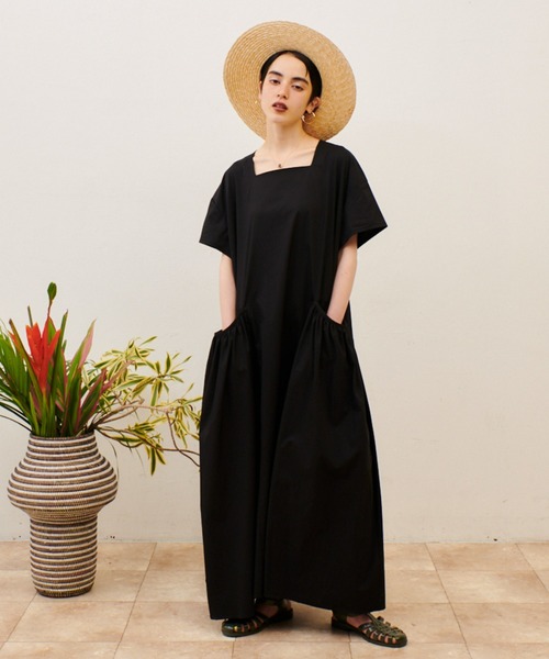 manana suerte（マニャーナスエルテ） 半袖ワンピース FREE ブラック