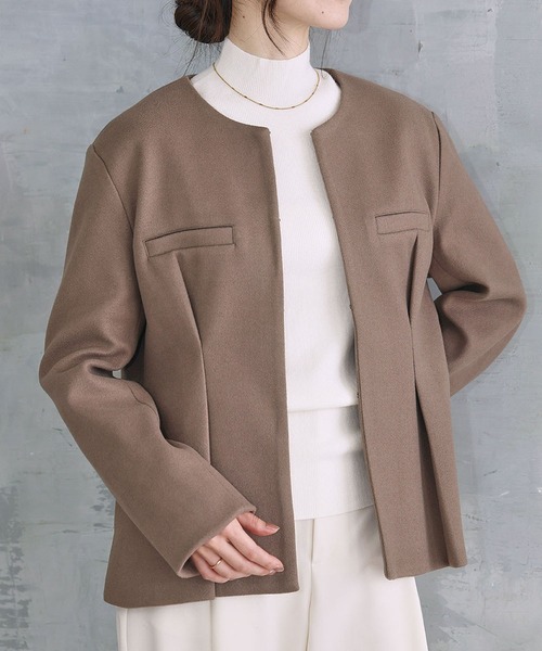 ELFRANK ジャケット ノーカラージャケット 「2025AW」ノーカラー