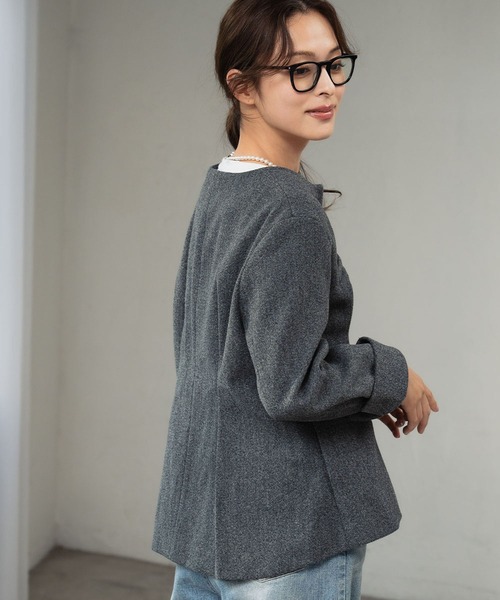 ELFRANK ジャケット ノーカラージャケット 「2025AW」ノーカラー