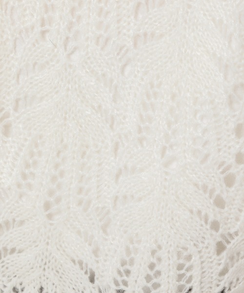 「mysty woman」 ニットカーディガン FREE ブルー レディース_画像3