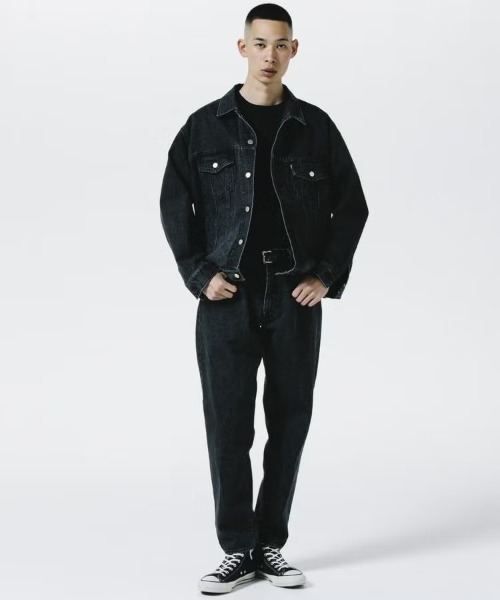 ダウンジャケット ダウン 「ROTTWEILER」R9 DENIM JACKET / ブラック 「RW25A0102」 メンズの画像