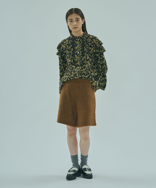 ROSE BUD（ローズバッド） ブラウス シャツ FLOWER PRINT BLOUSE