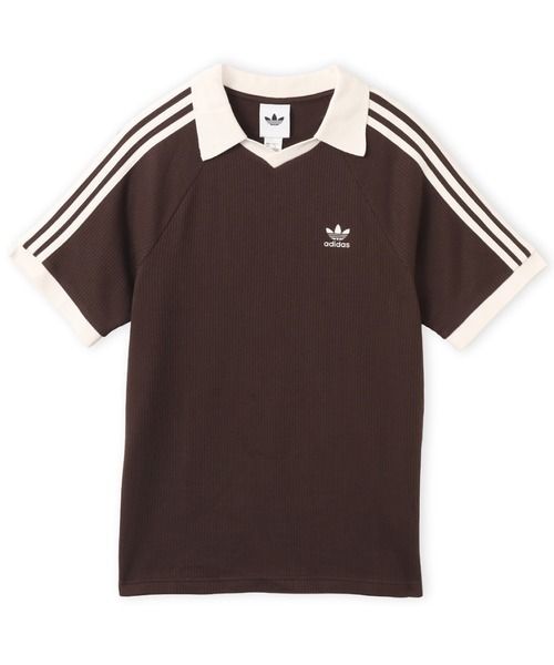 Adidas ワッフルニット 半袖ポロシャツ アディダス オリジナルス ワッフル ニット ポロシャツ テックグリーン