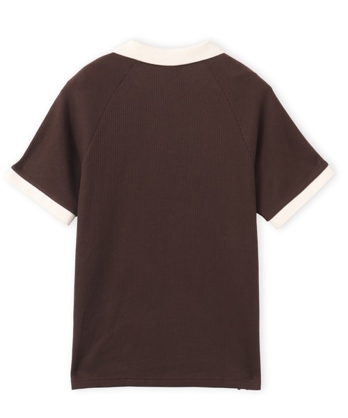 正規品　アディダス　ワッフルポロ　XS 茶　ブラウン　新品　ユニセックス　S adidas（アディダス） ポロシャツ adidas WAFFLE SHORT SLEEVE POLO