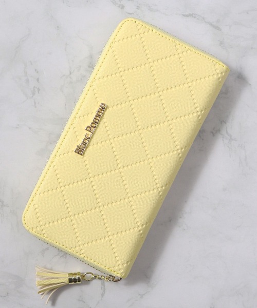 Blanc Pomme（ブランポム） 長財布 財布 ゴールドプレート長財布