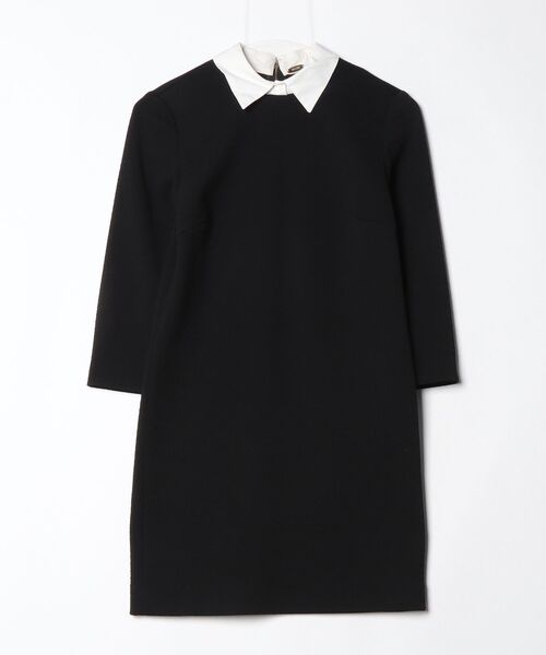 MUSE de Deuxieme Classe 「MUSE classe」 長袖ワンピース - ブラック