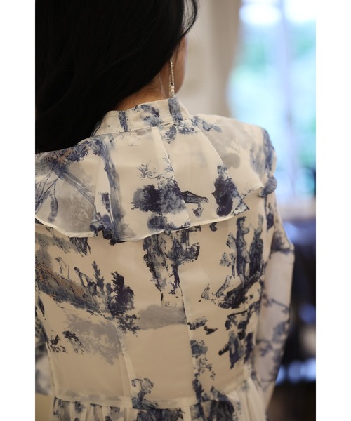 「CAWAII」 長袖ワンピース FREE ブルー レディース_画像3