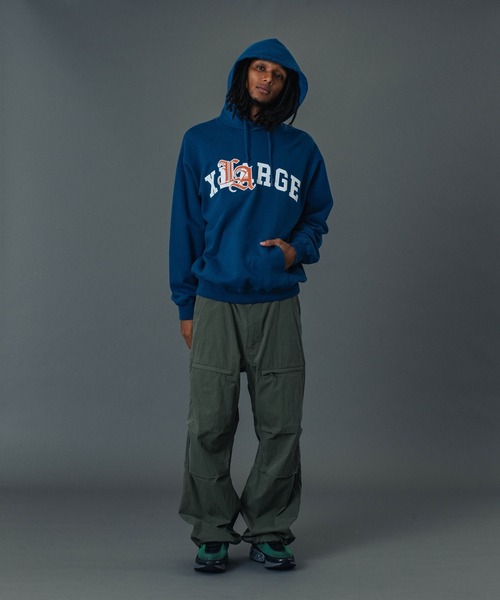 値下げ　XLARGE Mサイズ　ボアタイプ XLARGE（エクストララージ）の「HALF ZIP BOA HOODIE（パーカー）」 - WEAR
