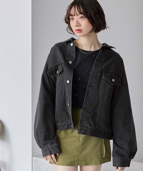 「MONO-MART」 デニムジャケット M ブラック メンズ_画像3