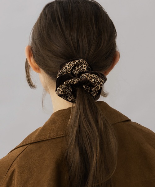 LA MUe シュシュ 「LA MUE」レオパード柄×ベロアシュシュ : ZOZOTOWN