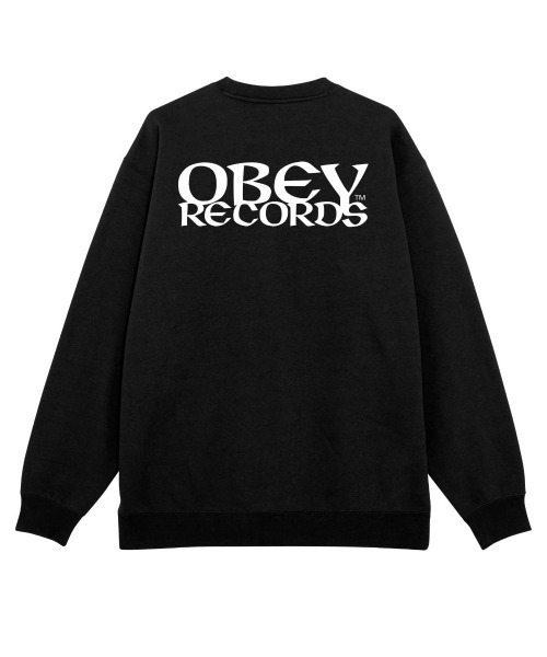 OBEY（オベイ） トレーナー スウェット OBEY RECORDS EAR CREWNECK 