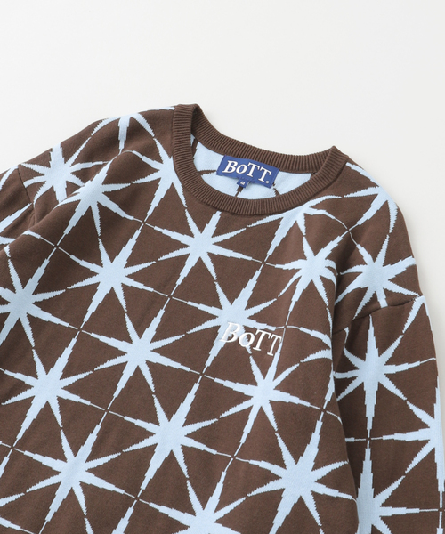 BoTT（ボット） セーター ニット SPARKLE JACQUARD KNIT SWEATER