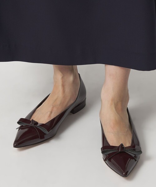 【限定品・未使用】オデットエオディール　リボンフラットパンプス 23.5 ODETTE E ODILE（オデット エ オディール） パンプス 「WEB限定