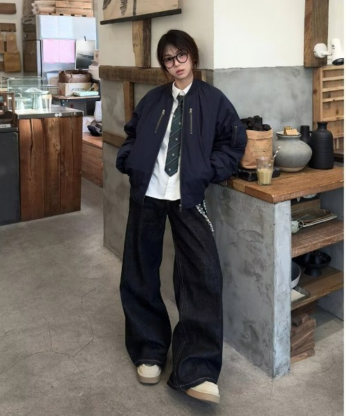 ワイドレッグデニムパンツ パンツ カーブドワイドレッグデニム メンズ レディース : ZOZOTOWN