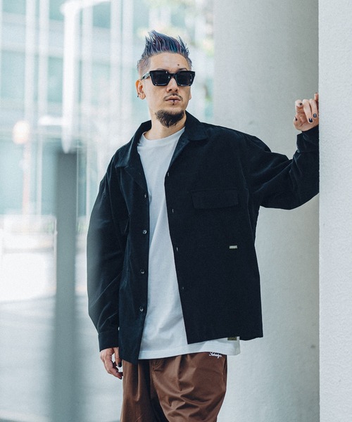 「Subciety」 長袖シャツ MEDIUM ベージュ メンズ_画像8