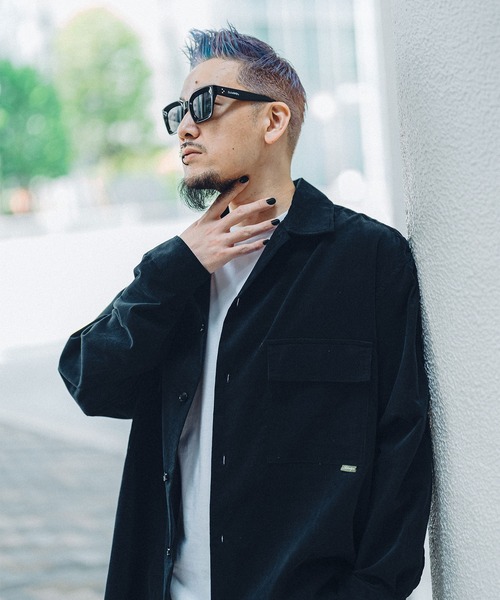 「Subciety」 長袖シャツ MEDIUM ベージュ メンズ_画像9