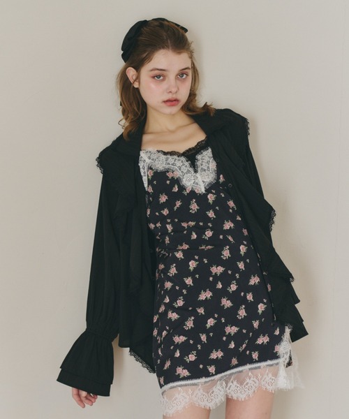 ブラウス シャツ ruffle collared blouse / ラッフルカラーブラウス