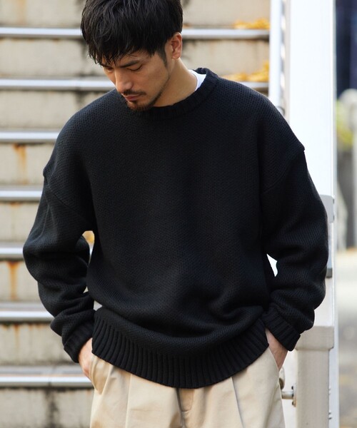 「FREAK'S STORE」 長袖ニット MEDIUM ホワイト メンズの画像5