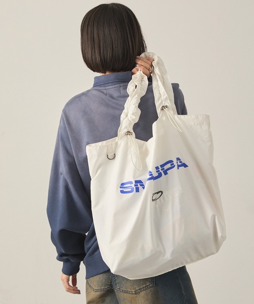 「Snap club」 トートバッグ FREE ネイビー レディース_画像3