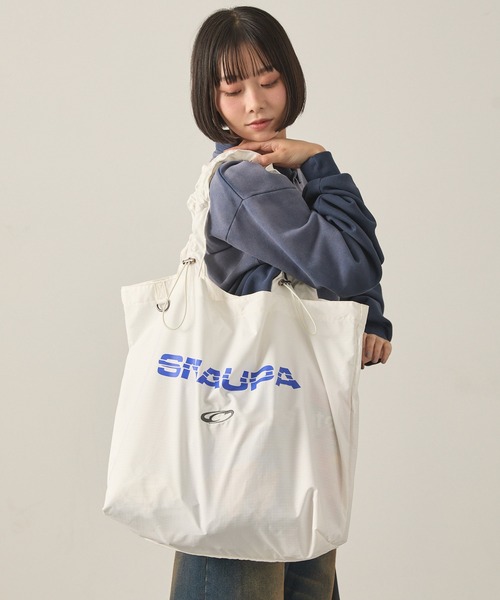 「Snap club」 トートバッグ FREE ネイビー レディース_画像4