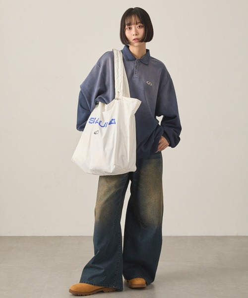 「Snap club」 トートバッグ FREE ネイビー レディース_画像5