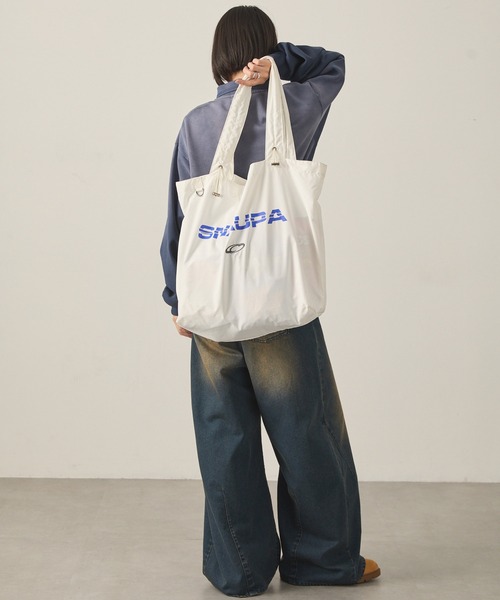 「Snap club」 トートバッグ FREE ネイビー レディース_画像6