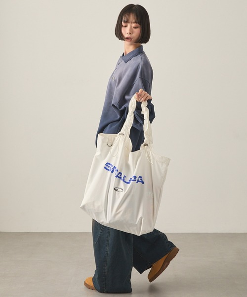 「Snap club」 トートバッグ FREE ネイビー レディース_画像7