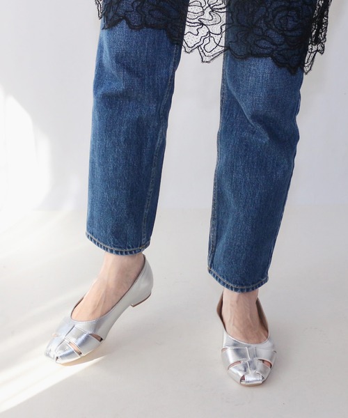 パンプス グルカフラットシューズ「低反発スポンジ入り」の画像