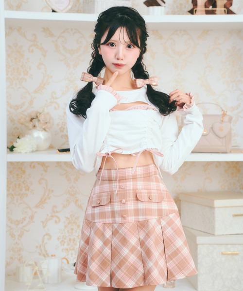 LAFARY（ラファリー） tシャツ ドロストリボントップス レディース
