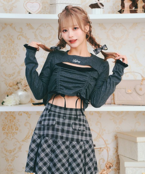 トップス C2 LAFARY（ラファリー） tシャツ ドロストリボントップス レディース